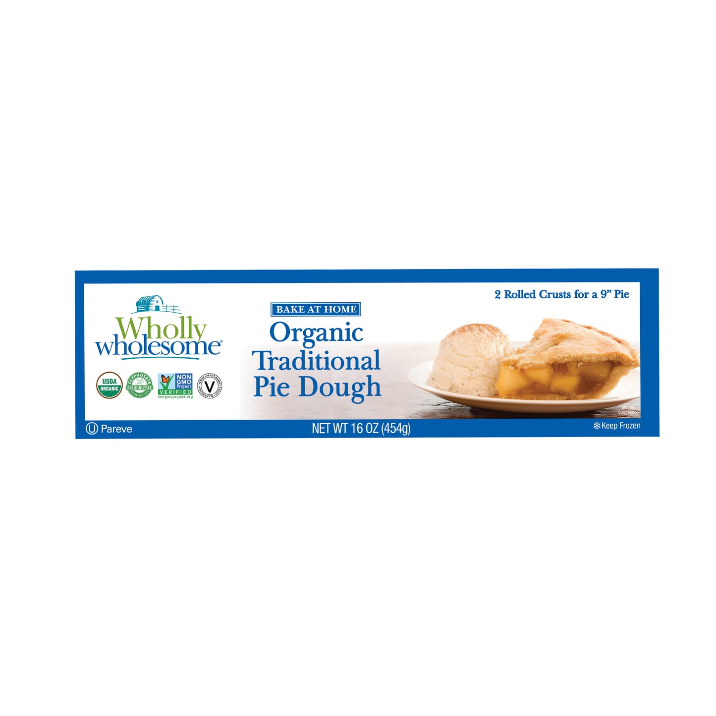 Organic Traditional Rolled Pie Dough (6–2 Packs)