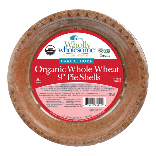 Organic Whole Wheat 9" Pie Shells (12–2 Packs)